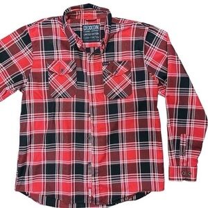 Dixxon x Snap-On Tools Limited Edition Flannel Shirt Men's Large Red Black Plaid
